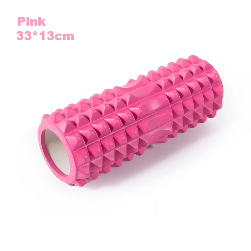 Fitness Pilates Foam Roller Blocks Suit Yoga Column Massage Relax Ball Yoga Stick for Back Waist Arm Leg Foot Massage Trainer