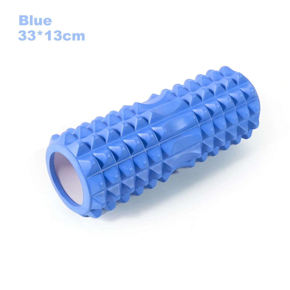 Fitness Pilates Foam Roller Blocks Suit Yoga Column Massage Relax Ball Yoga Stick for Back Waist Arm Leg Foot Massage Trainer