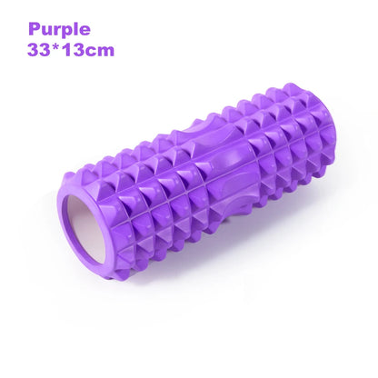 Fitness Pilates Foam Roller Blocks Suit Yoga Column Massage Relax Ball Yoga Stick for Back Waist Arm Leg Foot Massage Trainer